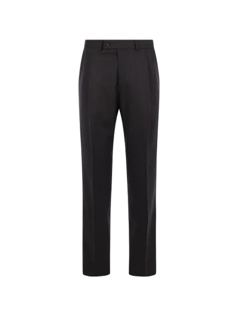 Caruso pressed-crease wool trousers Brown SR18AZ5007140515