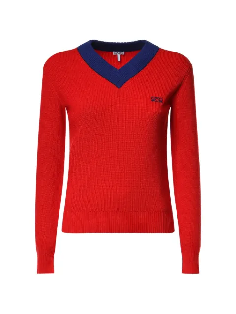 LOEWE sweater in cotton and wool Red S359Y14KKD