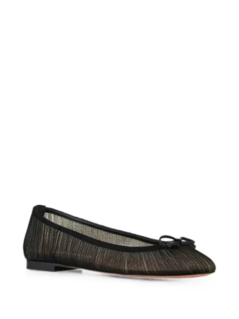 Aquazzura Voile bow-detail ballet flats Black VLEFLAA0TTN000