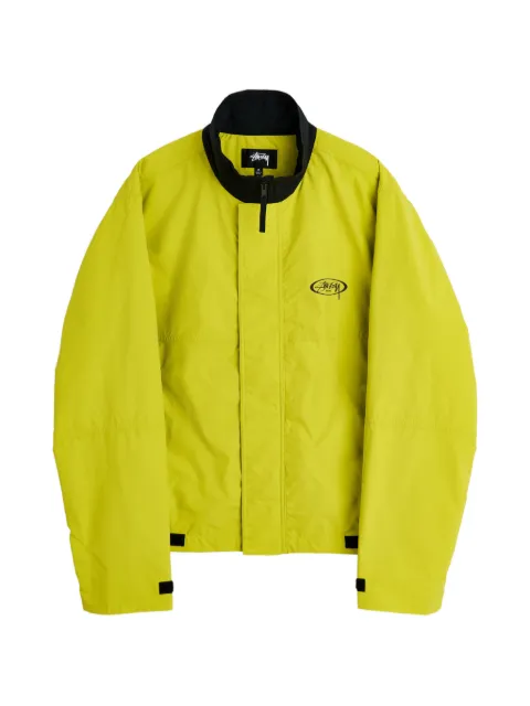 Stüssy MX logo-print high-neck jacket Yellow 1159350412
