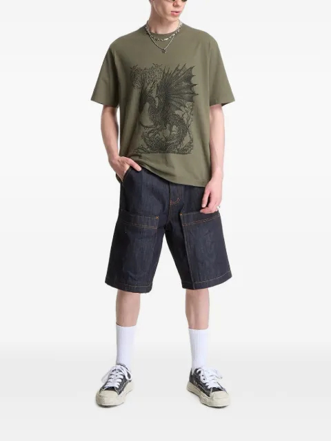 WASTED Balaur graphic-print T-shirt Green WP000374