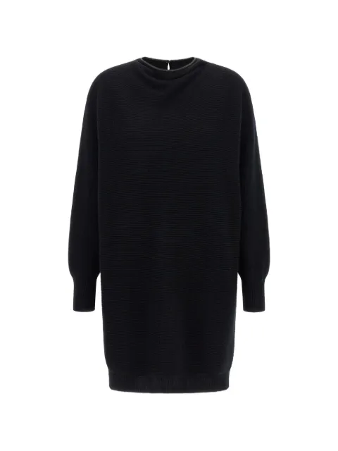 Brunello Cucinelli Monile ribbed-knit mini dress Black M16245A94C101