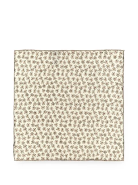 Brunello Cucinelli polka-dot silk pocket square Neutrals MX8720091C581