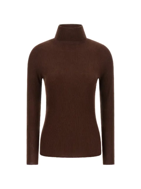 Fabiana Filippi ribbed-knit turtleneck sweater Brown MAD216F021D2301269