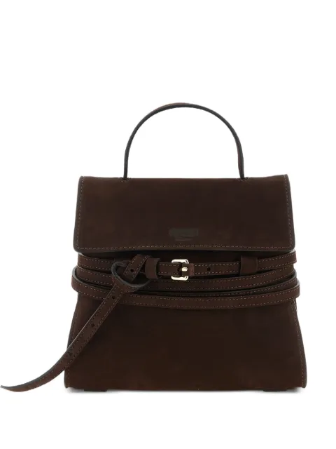 Moschino Small Tie Me Nubuck tote bag Brown MC4166PP1