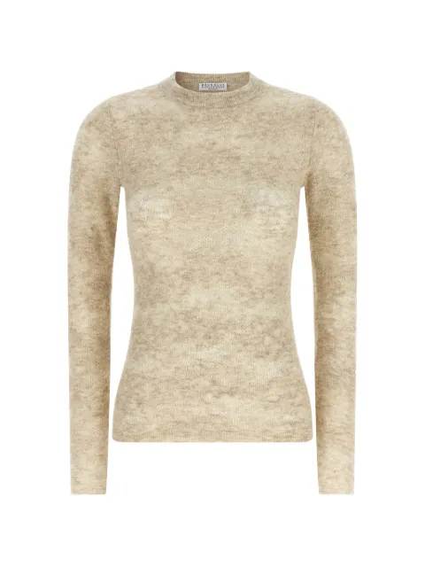 Brunello Cucinelli crew-neck sweater Neutrals MFR491700C9731