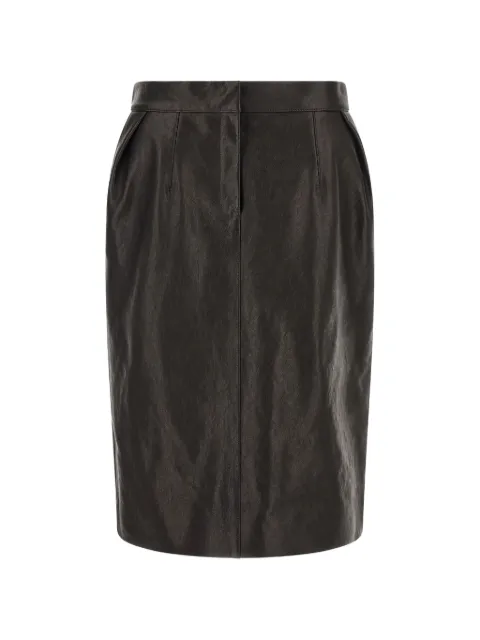 Magda Butrym pleated midi skirt Black 300726