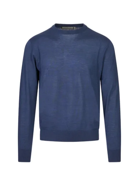 Canali crew-neck long-sleeve sweater Blue C0012MK0237