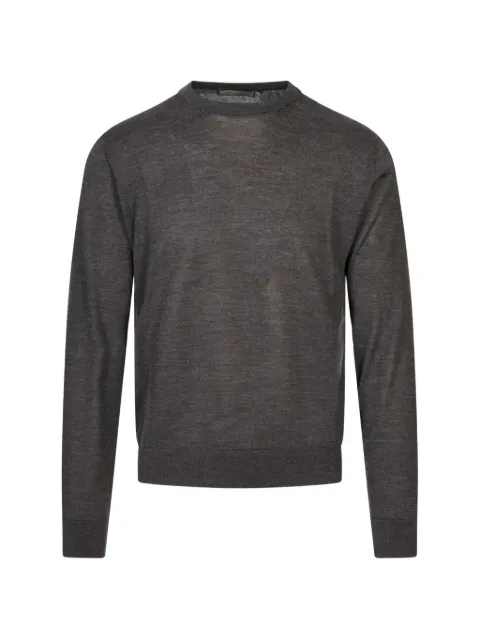 Canali crew-neck long-sleeve sweater Grey C0012MK0237