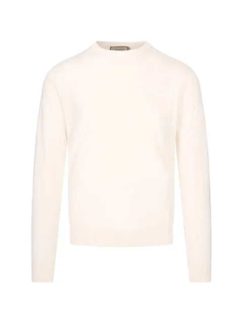 Canali crew-neck long-sleeve sweater Neutrals C0012MK02375