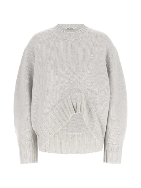 The Attico embroidered-logo sweater Grey 261WCK00126KWS011AA