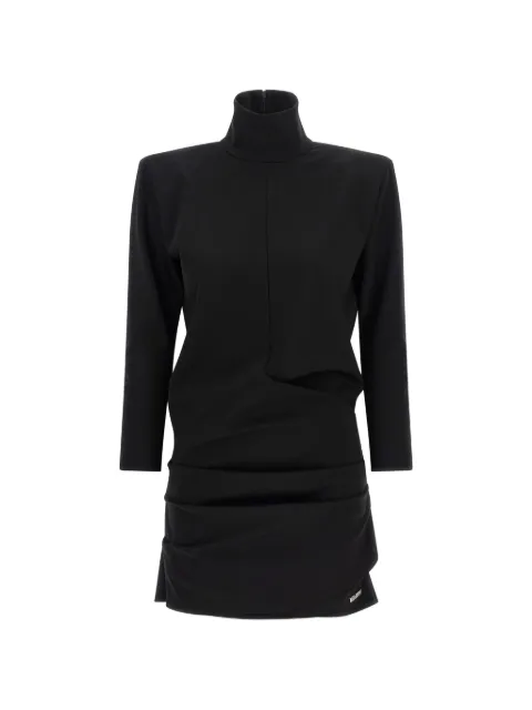 The Attico cut-ou draped mini dress Black 261WCA00511VVP002AA