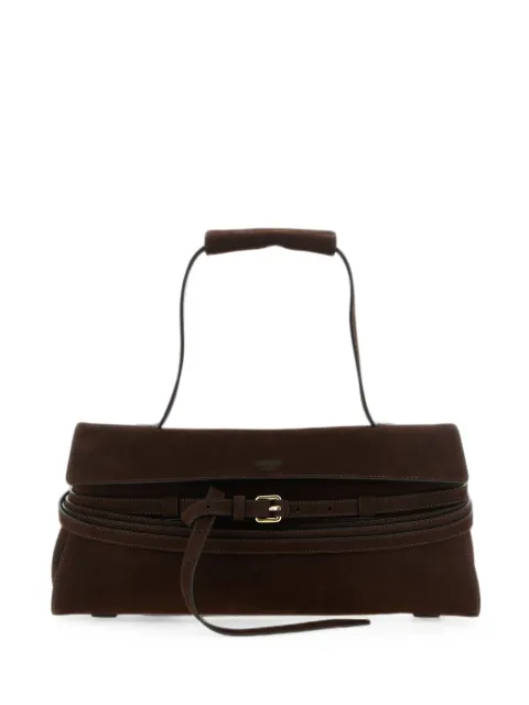Moschino Tie Me buckle-detail shoulder bag Brown MC4064PP1POJ0
