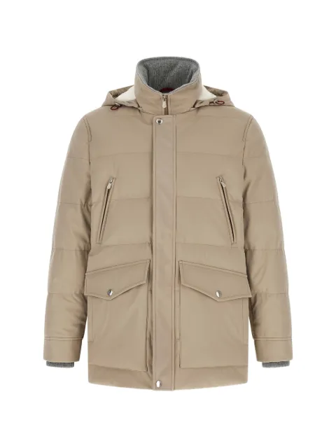 Brunello Cucinelli quilted hooded parka Neutrals MV4061823CMD01