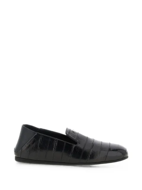 Giuseppe Zanotti Rupert 10 glossy eel-skin loafers Black IU60011001
