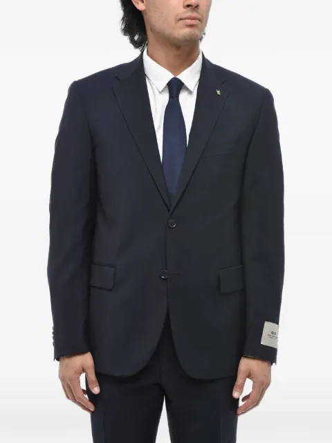 Corneliani single-breasted mohair-blend suit Blue 277R452764135001