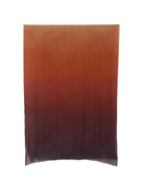 SGOMBERO CANTINE Andromeda herringbone-weave ombre scarf Orange 1582