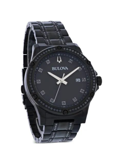 Bulova Crystal 42mm watch Black 98K119