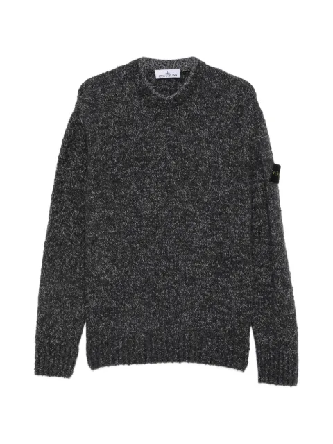 Stone Island logo-patch marl-knit sweater Grey L2S155100031S0N20