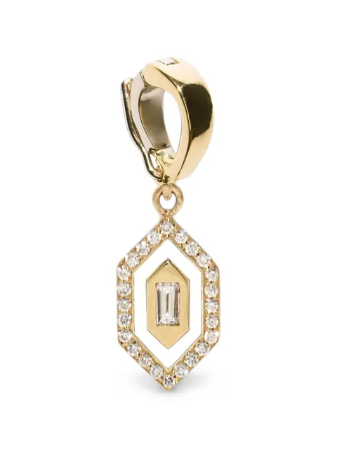 Azlee diamond and enamel charm Gold C473G18