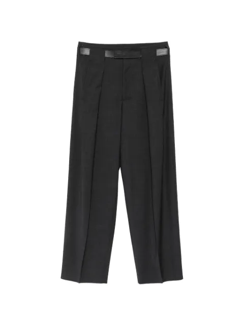 DARKPARK belted pleated trousers Grey WTR107FAW84
