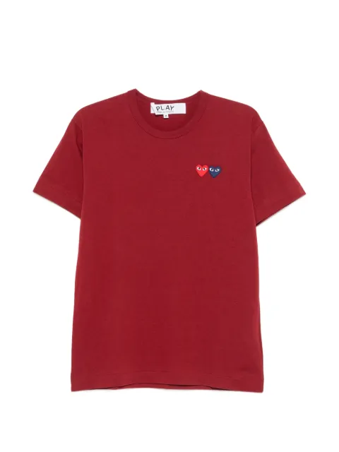 Comme Des Garçons Play heart-patch T-shirt Red AXT226051