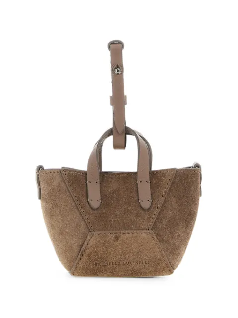 Brunello Cucinelli micro BC Duo tote bag Brown MWDLD2781C8849