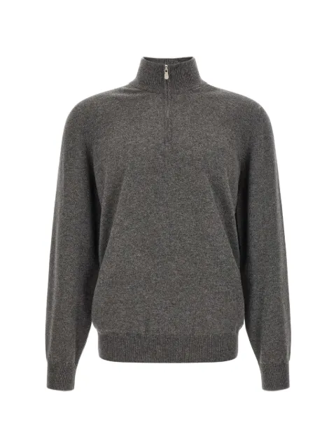 Brunello Cucinelli half-zip cashmere sweater Grey M2200124CFG26