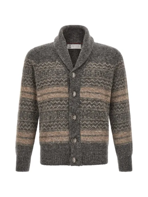 Brunello Cucinelli Nordic jacquard cardigan Grey MTF710006CTR58