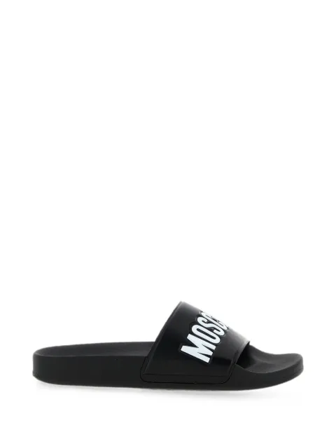 Moschino logo-embossed slides Black MB28022G0PG10
