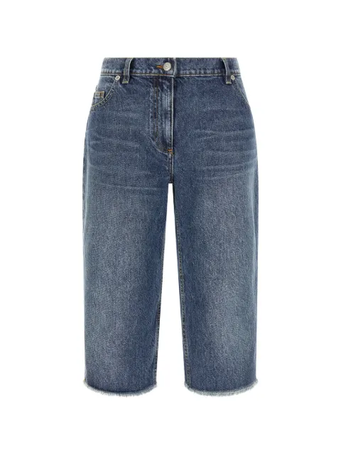 Magda Butrym low-waisted frayed jeans Blue 210726