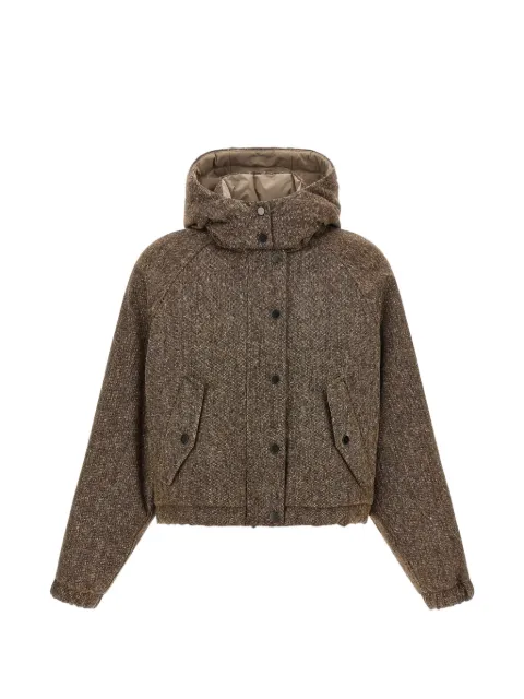 Brunello Cucinelli Donegal tweed jacket Brown MD0023657C002