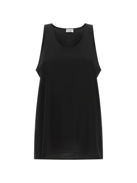 Brunello Cucinelli silk top Black MB993DZ300C101