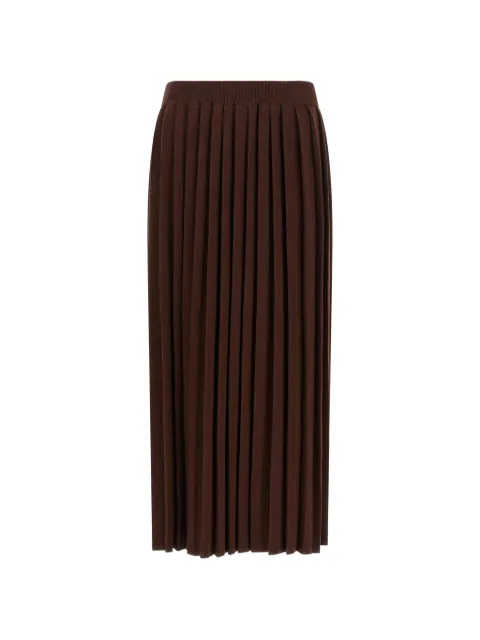 Fabiana Filippi knitted pleated skirt Brown GND216F339D2301269