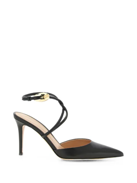 Gianvito Rossi Jungle Mamba asymmetric pumps Black G9558585RICNAP