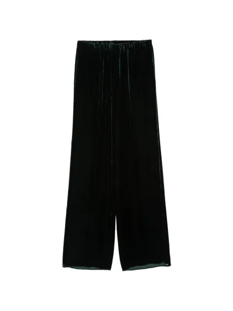 Antonelli Tazio velvet palazzo pants Green TAZIOM8435R716P318