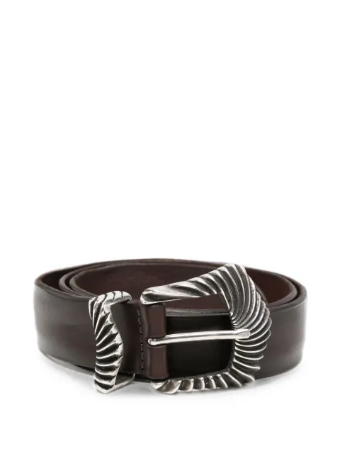 Orciani engraved buckle belt Brown D10525BULLSOFTTMO