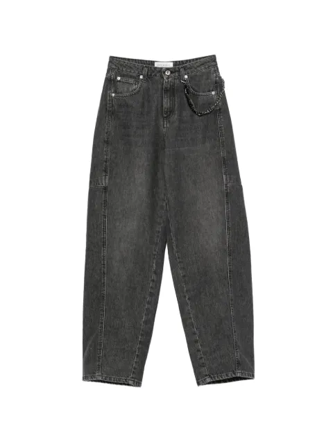 ERMANNO FIRENZE chain-link wide-leg jeans Grey D49EP017EI5