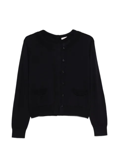 Semicouture button-up wool cardigan Blue Y6WC57