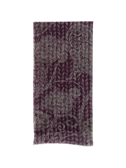 SGOMBERO CANTINE floral paisley-print scarf Purple 1583PEGASO2