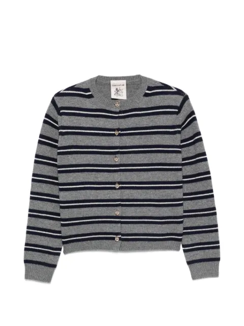 Semicouture striped cardigan Grey Y6WH50