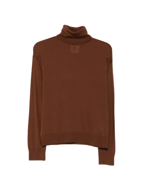Semicouture roll-neck wool sweater Brown Y6WC56FREDAV130