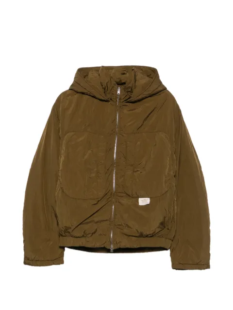 RANRA hooded zip-up jacket Green AMFW26OW0113