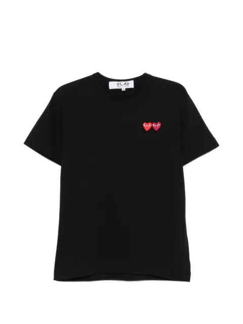 Comme Des Garçons Play heart-patch T-shirt Black AXT226051