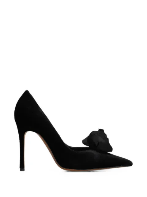 Roberto Festa Lisette rose-detail pointed-toe pumps Black LISETTE