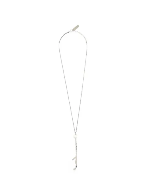 MM6 Maison Margiela Bottle cap pendant necklace Silver SM6UU0102P9207