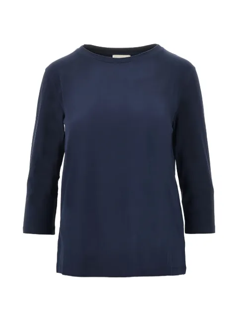 Weekend Max Mara cotton jersey T-shirt - navy Blue 2625946021600