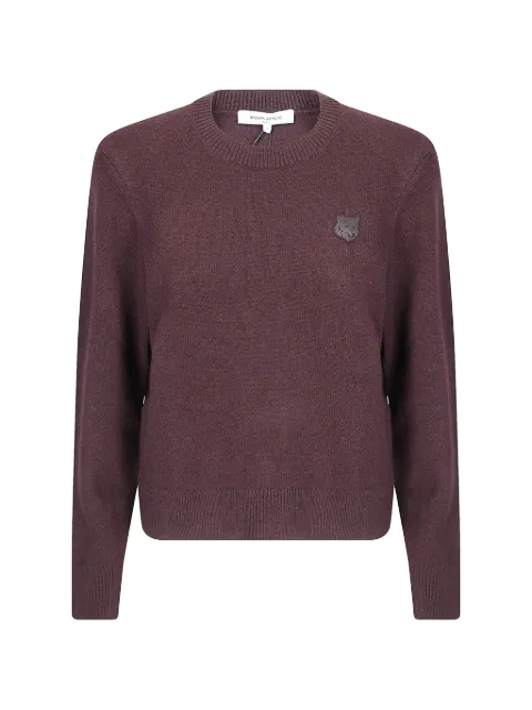 Maison Kitsuné Fox Head sweater Purple MRWKJ11KT1006