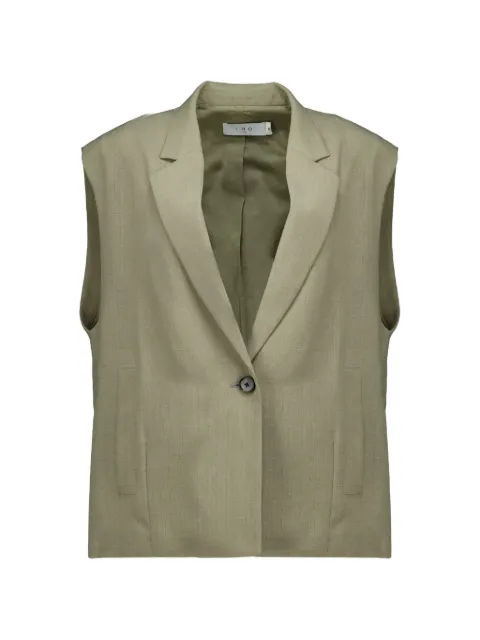 IRO SOLEDAD sleeveless oversize jacket Green WM07SOLEDAD