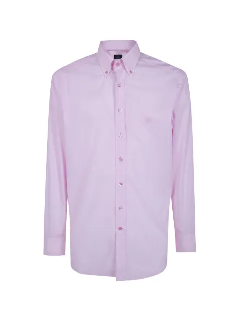 ETRO logo-embroidered button-down shirt Pink MRIB0004AV11P